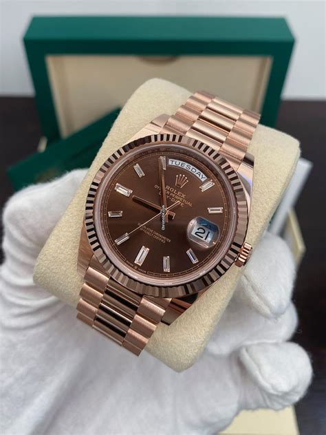 rolex day date 36 rose gold chocolate dial|Rolex Day-Date 36.